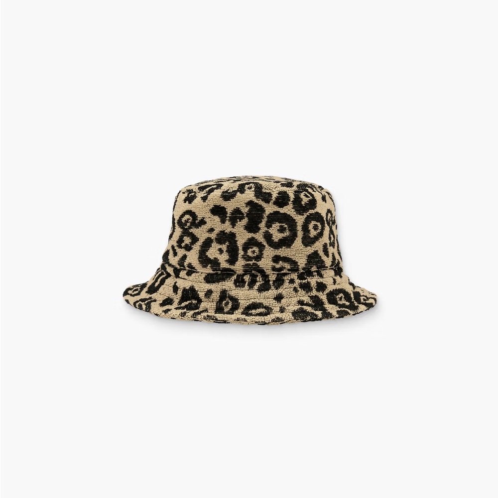 OAS Animal Print Bucket Hat - Black and Tan